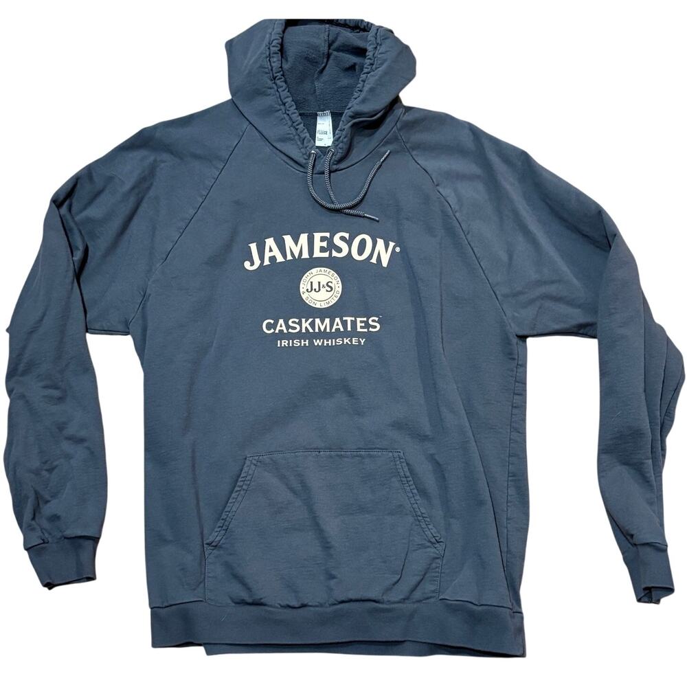 Jameson Caskmates Irish Whiskey Gray Hoodie Women's XL Men's Large Cotton Unisex